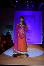 Gauhar Khan walks the ramp for Joy Mitra Show at Wills Lifestyle India Fashion Week 2013 Day 3 in Mumbai on 15th March 2013 (49).JPG